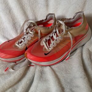 Stylish Red and White Athletic Sneakers